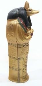 Puckator Anubis Sarcophagus with Mummy - Home Living Room Decoration - Gifts For Men Women, Multicolour, Length 13.5cm - Image 3