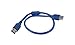 YCS Basics Blue 1.5 Foot USB 3.0 Super Speed Extension Cable
