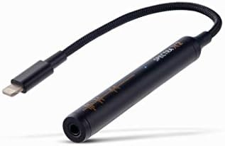 Maktar ヘッドホンアンプ Spectra X2 ハイレゾ Dac アンプ Hifi 高音質 ポータブルヘッドホンアンプ ポタアン Lightning 3 5mmジャック Iphone イヤホン変換アダプタ Ipad対応 カナル型イヤホン 重低音 Hi Res 有線 マイク付き リモコン 通話可能 音量調整 スマホ 変換