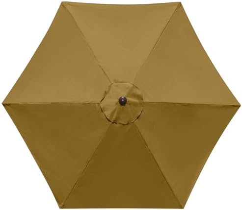 7.5 ft patio umbrella replacement canopy 6 ribs beige Amazon.com : Sunnyglade 7.5Ft 6 Ribs Umbrella Canopy Replacement Patio Top  Cover For Market Umbrella (Beige) : Patio, Lawn & Garden
