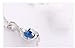 KATGI Fashion Lucky Angel Beautiful Crystal Pendant Necklace (ROYAL BLUE)