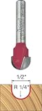 Freud 1/4" Radius Round Nose Bit with 1/4" Shank (18-108)