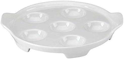 The French Chefs White Porcelain Snail Dish, Set of 2