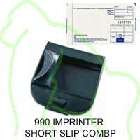 Addressograph Bartizan 990 Mini Portable Imprinter 100 Short Slip Combo by Addressogragh Bartizan
