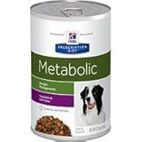 Hill's Prescription Diet Metabolic Weight Management Vegetable and Beef Stew Flavor Canned Dog Food 12/12.5 oz