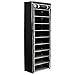 Function Home 10-Tier Shoe Rack with Dustproof Cover 30 Pair Shoe Organizer Shoe Rack Tower Zippered Storage Shoe Cabinet Ideal for Hallway Corridor (Black)