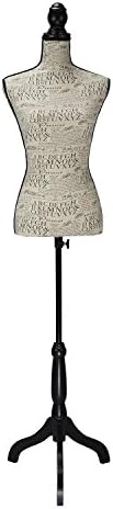Aadya Female Mannequin Torso Dress Form Clothing Display Tripod Stand - Multicolor