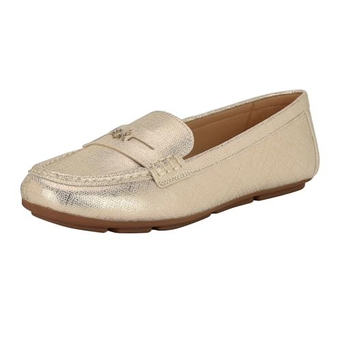 Calvin Klein Women’s Lassa Loafer, Gold 710, 7