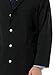 Meta Men's and Women's Unisex 40 Inch Labcoat With Three Outside Pockets And One Inside Pocket (Black, X-Large)