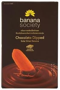 Banana Society Chocolate Dipped Dried Banana 250g. carrier to shipping international usps, ups, fedex, dhl, 14-28 Day By Dragon Shopping Thank You