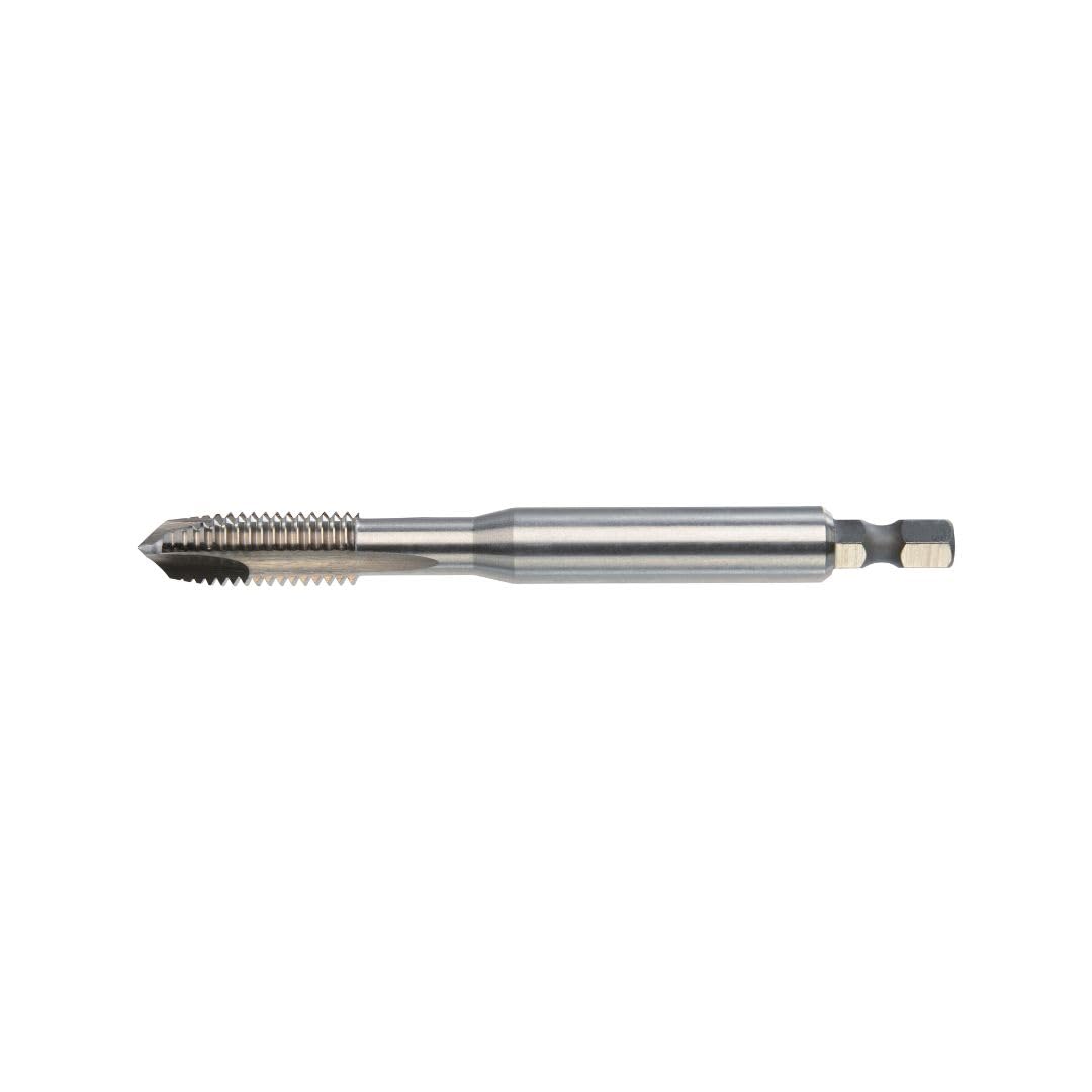 VÖLKEL HexDrive Machine Tap (Hex Shank) 1/4" Bit | HSS-E | M10 x 1.5 | DIN 371 | Form B | Metric Thread | Through-Hole Stainless Steel Drill | Thread Cutter
