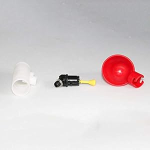 SEESEE.U Alimentatore Automatico di Pollo Waterer Pollame Capezzolo Bevitori di mangime Piccione Pollo Ciotola per Tubo… - immagine 4