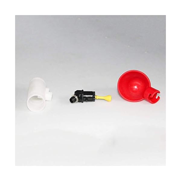 SEESEE.U Alimentatore Automatico di Pollo Waterer Pollame Capezzolo Bevitori di mangime Piccione Pollo Ciotola per Tubo…