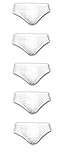 Joe Joseph Abboud Men's 5 pack Underwear Briefs (Large, White)