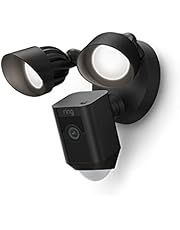 Ring Floodlight Cam Wired Plus with motion-activated 1080p HD video, Black (2021 release)