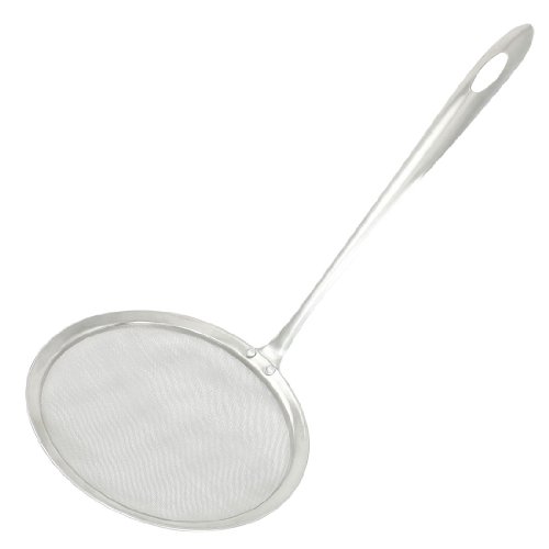 uxcell Stainless Steel Oil Grease Mesh Ladle 11.8 Inch Long Silver Tone