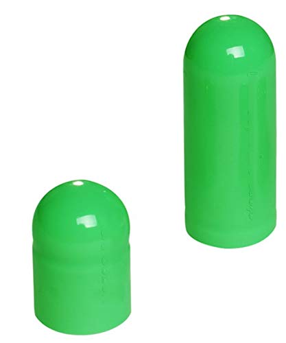 PurecapsUSA - 1,000 Size 00 Fillable Apple Green Empty Gelatin Capsules (Separated)