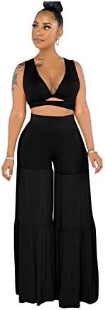 Ekaliy Womens 2 Piece Sleeveless Tops 
