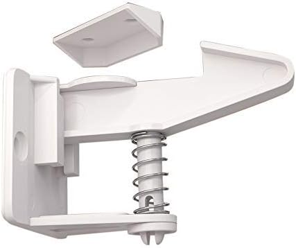 Cupboard Locks for Children, Baby Safety Locks Easy Install in Seconds, Baby Safety Locks for Cabinets and Drawers, No Drilling Needed,with Back Up Strong Adhesives 10 Packs