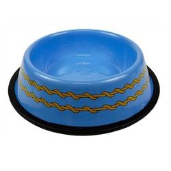 Star Trek Dog Bowl Blue - Anodized Aluminum - Insert into any Food Replicator