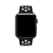 iMiWell Nike Band for Apple Watch 38mm, Soft Silicone Quick Release Replacement Strap for Apple iWatch Series 1 Series 2, Apple Watch Nike+ (42mm Medium/Large Black+darkgray)