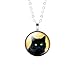 GUNGNEER Celtic Cat with Triquetra Knot Pendant Necklace ♦ Celtic Zodiac Animal Symbol ♦ Irish Celtic Jewelry