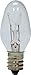 GE Lighting NightLight 27979 5-Watt, C7 Light Bulb with Candelabra Base, 24-Pack