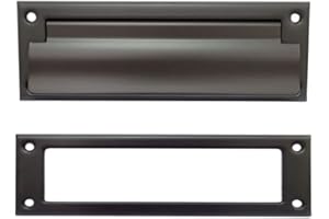 QCAA Soild Brass Mail Slot, with Solid Brass Interior Frame, 8-7/8''X2-7/8 US10B ORB Oil-Rubbed Bronze 1 Pack, Made in Taiwan