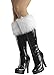 Forum Novelties Women's Sexy Santa Fur Boot Cuffs, White, One Size