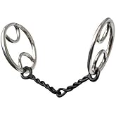 Showman Stainless Steel Divided O-Ring Sweet Iron Snaffle Bit