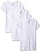 Clementine Apparel Girls' Big Everyday V-Neck Tee 3-Pack, White, Large