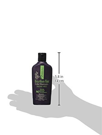 Awesome Brazilian Hair Color Manicure - Acid Color pH3.5, No Damage, No Ammonia, No Peroxide, No Formaldehyde, Silk Protein, Keratin Protein, Olive Oil, 3.53 Oz. (Pack of 2) (Jet Black)