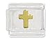 Cross Italian Charm Bracelet Link