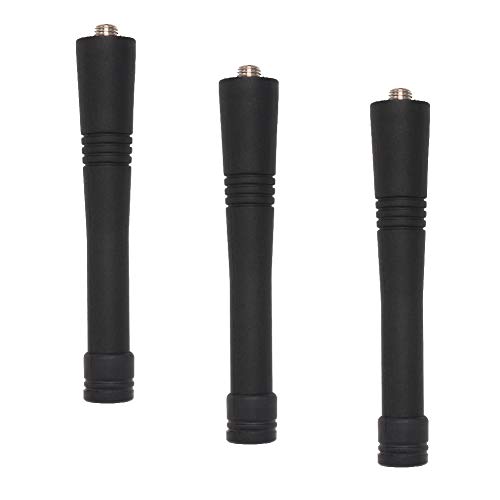Aimtobest HAD9742A HAD9743A VHF 146-174 MHz Stubby Antenna Compatible for Motorola CP150 CP200 P110 P1225 PR400 HT750 HT1250 HT1550 EX560 PRO5150 PRO7150 GP3688 GP340 Two Way Radios (3 Pack)