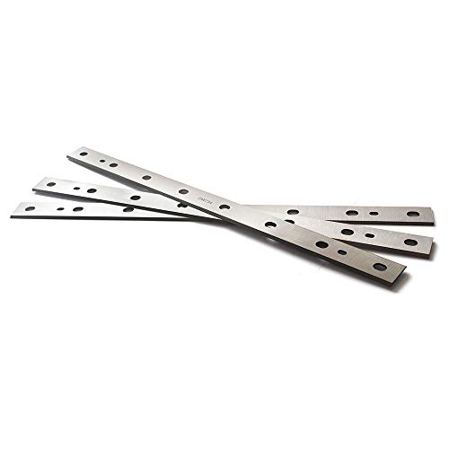 OSCARBIDE Planer Blades for DW734 Planer DW7342 12-1/2 inch HSS Planer Knives Replacement 2 Cutting Edges 12-1/2''x7/8''x1/16'',3pcs/set
