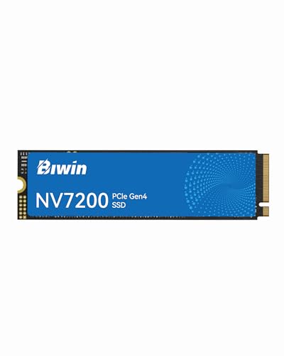 BIWIN NV7200 M.2 SSD 2TB NVMe 2.0 - Bis zu 7200 MB/s Lesegeschwindigkeit - PCIe Gen4x4 Interne Festplatte mit HMB Technologie – Solid State Drive für