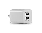 DP Audio Video WC210WH Dual USB Wall Charger for iPad, iPhone and USB Powered Device (White)