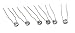 Leegoal 6 pcs Crystal Rhinestones Hair Pins