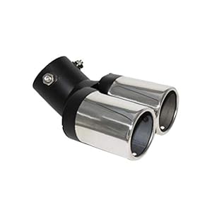 Auto achterlichten Pipe Gebogen Dual Uitlaatdemper Pipe Rear Exhauster dekking beschermer Tip Tail Pipe Auto accessoires…