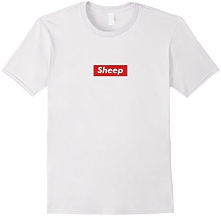 Mens Sheep T-Shirt Funny Humor Medium White