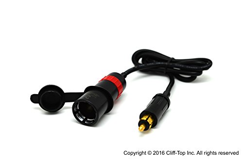 Cliff-Top Hella (DIN) to Cigarette Lighter Power Socket Adaptor with Solid Lock Function - Prevent the Plug Falling Out