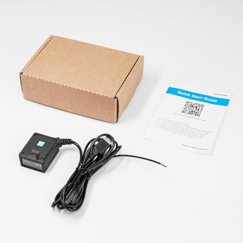 NetumScan 2D Barcode Reader Fixed Mount for Industrial Engine 1D/2D/QR Code Reader with USB Port Auto Induction Scan Suitable for Self-Service Terminals and Lines