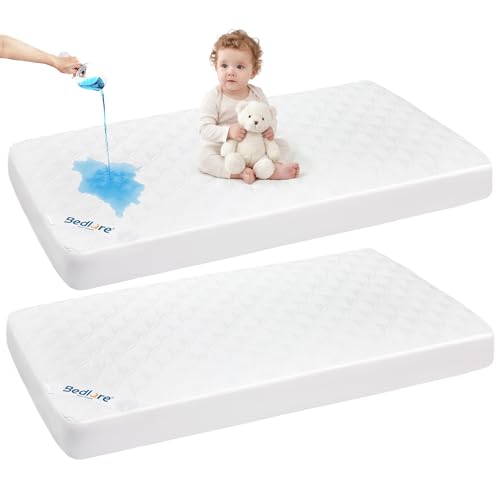 Mini Crib Mattress Protector 2 Pack