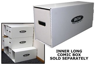 Bcw Long Comic Book Storage Box House Long Comic Cardboard
