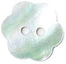 Crendon Flower Shape Shell Buttons Mother of Pearl - per Pack of 25