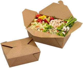 50 Paper Food to Go Containers - 51oz- New Design with Waist Seal Band - Eco Friendly Disposable Kraft Paper Take Out Food Container - Sturdy Leak & Grease Proof Microwavable Take Away Boxes - Thumbnail 5