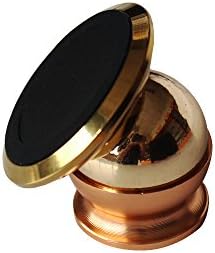 Zaidtek Universal Car Phone Holder 360 Degree Car Magnet Holder Heavily Sticky Dashboard Mount Kit for Phone and Tablet 2 Ultra Slim Discs and Large Plate Included-Golden