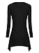 Bepei Women Tops Keyhole Long Sleeve Scoop Neck Slimming Fit Casual Tunic Shirts