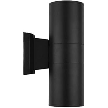 Sunsbell Outdoor Modern Up Down Wall Sconce 20W LED Cylinder Wall Light Water Resistant for Indoor Outdoor Porch Corridor Hallway Light (Warm White)