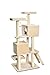 AmazonBasics Extra Large Cat Tree Tower With Dual Condo Cave – 28 x 65 x 24 Inches, Beigethumb 1